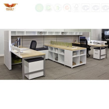 Wholesale Office White Cubicles Partitions Office Table Design (HY-258)